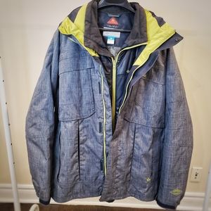 Men's Columbia 2 in 1 winter ski jacket XXL